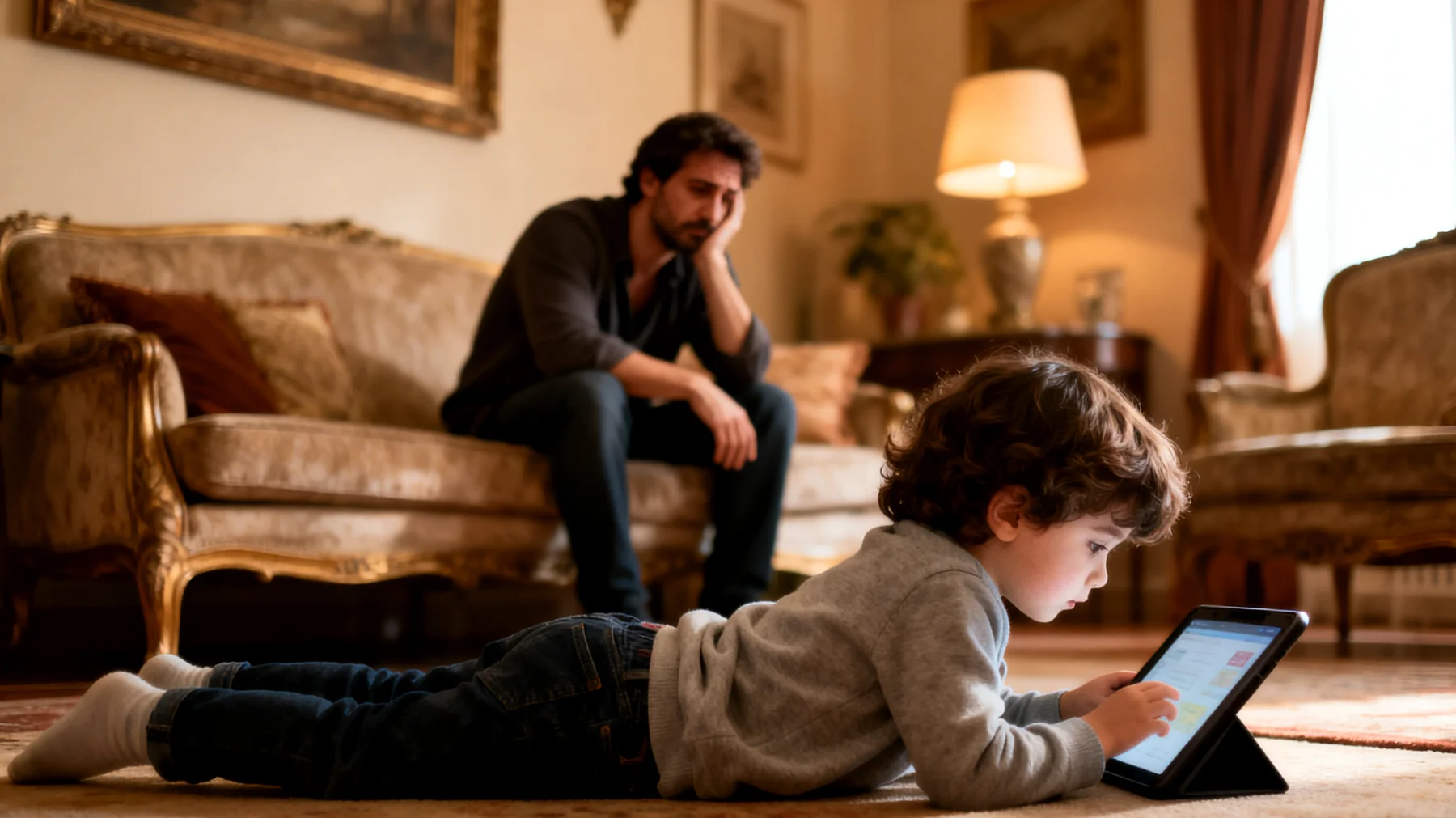 I genitori faticano a gestire il tempo che i loro bambini trascorrono davanti agli schermi (smartphone, tablet, TV e videogiochi), spesso cedendo alle richieste dei figli pur di evitare conflitti, con il risultato che i bambini preferiscono il mondo digitale al gioco libero, alla lettura e alle interazioni familiari."