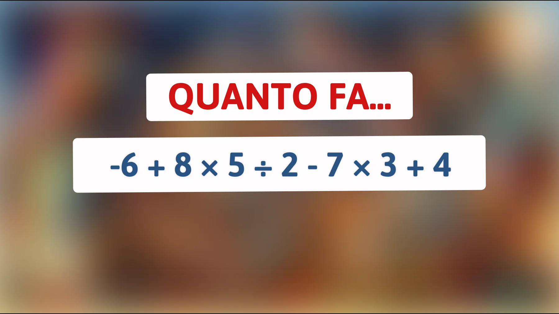 Solo il 2% riesce a risolverlo al primo colpo: sai quanto fa davvero?"