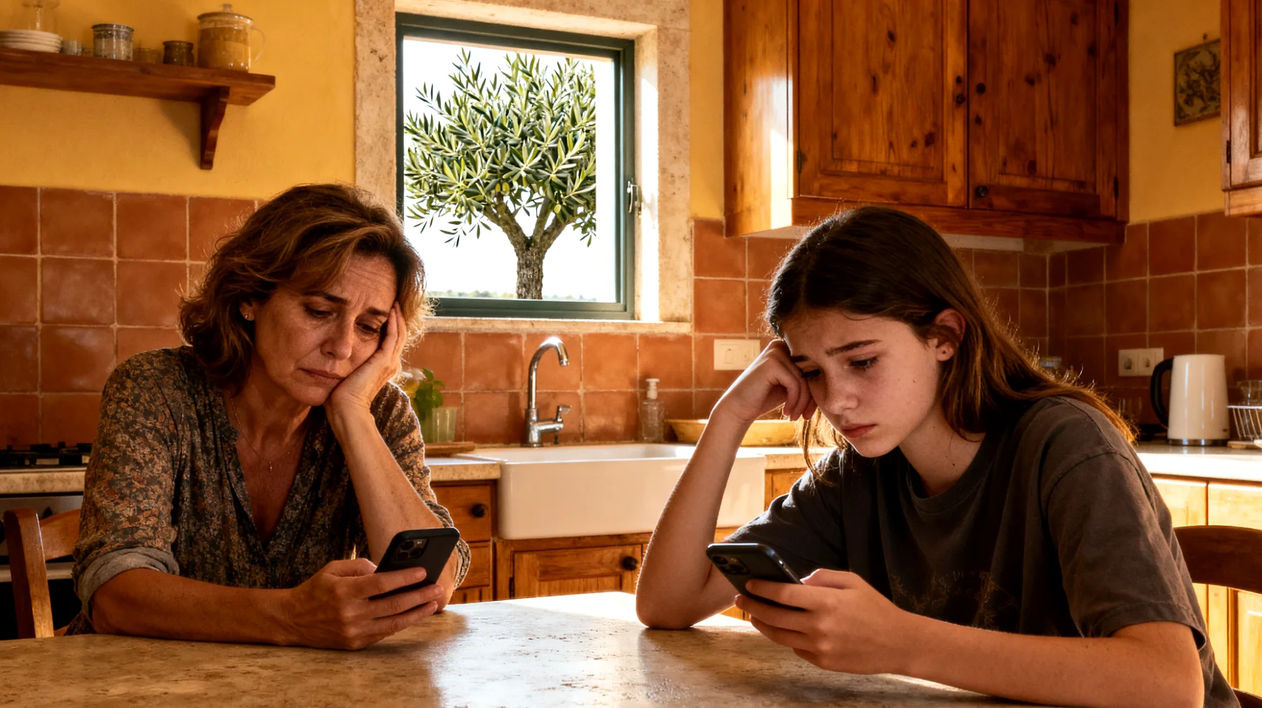 Una mamma fatica a ritagliarsi momenti di qualità con la figlia adolescente: tra impegni lavorativi, faccende domestiche e ritmi frenetici, i momenti condivisi si riducono a scambi veloci e superficiali, generando in entrambe una sensazione di distanza emotiva e di legame che si assottiglia proprio in un'età delicata come l'adolescenza."